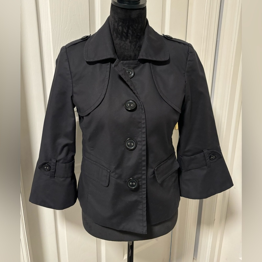 Rafaella Black 3/4 Sleeve Blazer